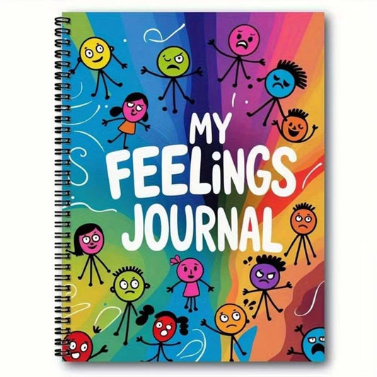 120 Pages Mental Health Notebook Journal | Mood Tracking Diary & Feelings Log