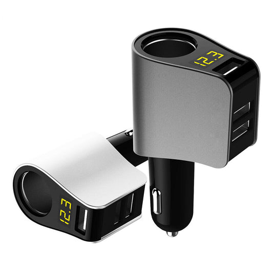 Dual USB Car Charger Fast Charge 3.1A Cigarette Lighter Socket Adapter Universal