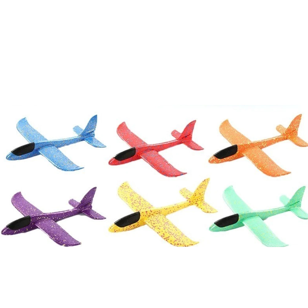 48cm Foam Glider Stunt Plane – Hand Thrown Outdoor Toy with Head Light