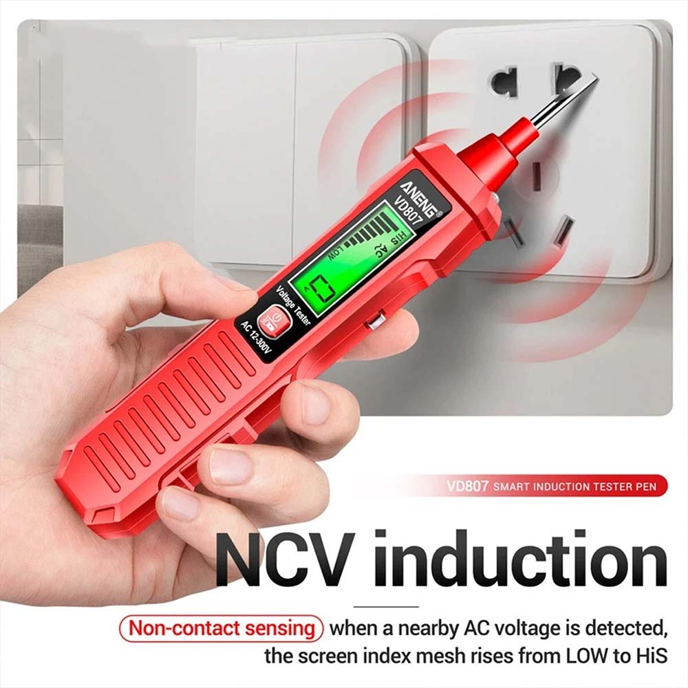 Non-Contact Voltage Tester Pen AC Sensor Power Alert 12-300V Electric Detector