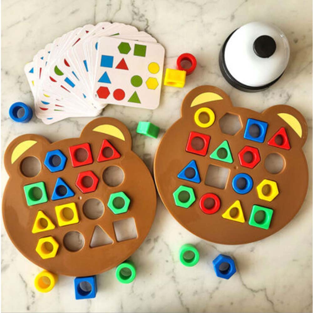 Shape Matching Board Game Color Sensory Educational Toy Shape Quick Matching