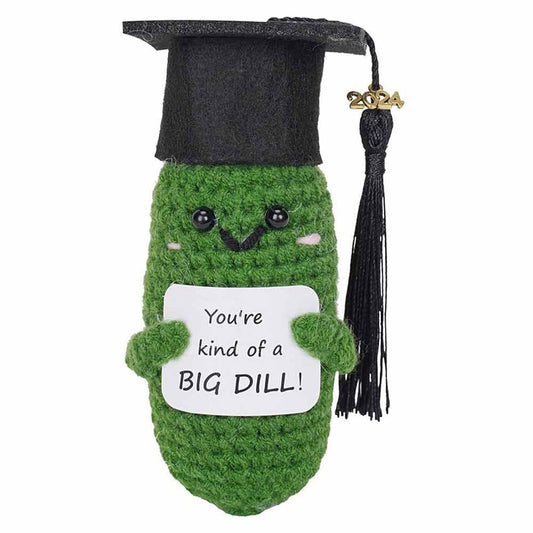 Handmade Graduation Gift Emotional Support with Graduation Hat Handmade Crochet