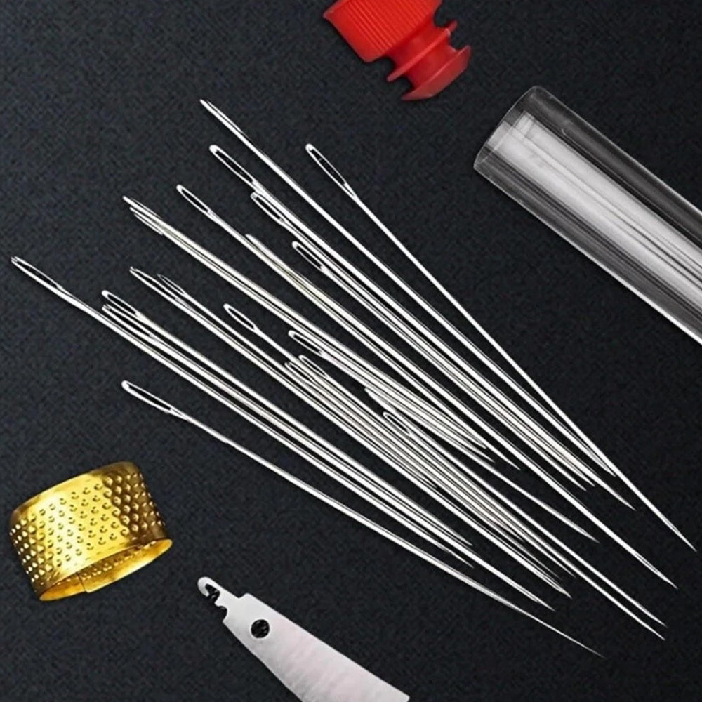 37Pcs All-in-One Sewing Kit Portable Needle & Thread Set Hand Repair, Embroidery & Craft Tools for Beginners to Pros