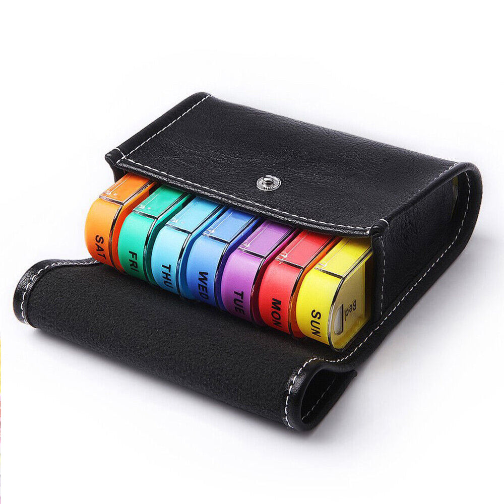 Sorter Organizer Pill Box Tablet Case Medicine Weekly 7 Day Container Dispenser
