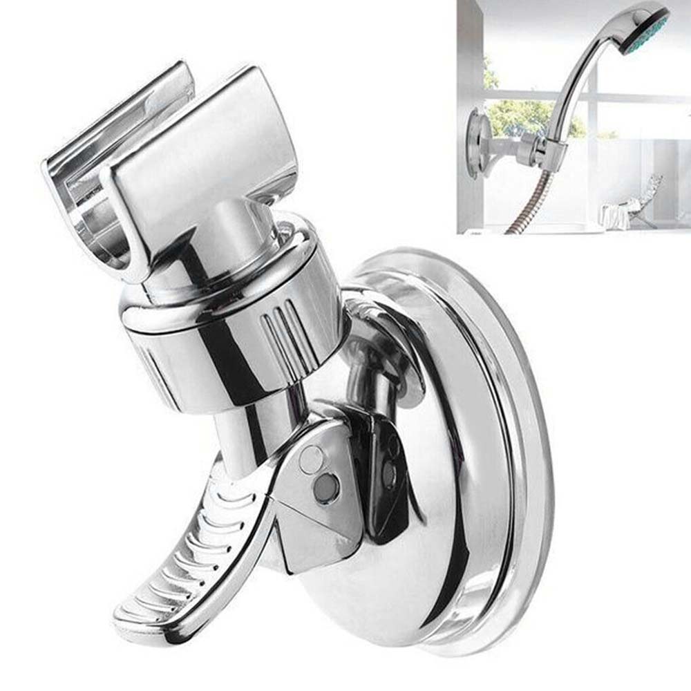 Shower Head Holder Bathroom Wall Mount Adjustable with Vacuum Strong Suction Cup