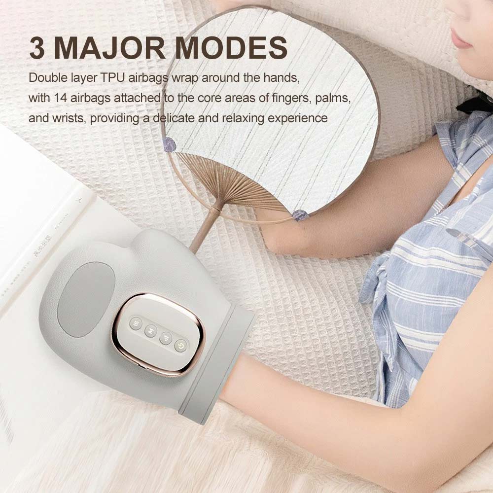 Cordless Hand Massager with Heat & Compression - for Arthritis & Carpal Tunnel
