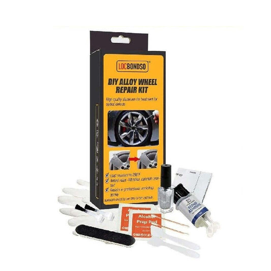 DIY Silver Alloy Wheel Rim Scuffs Scrape Car Kerb Damage Repairing Kit Fix Tool