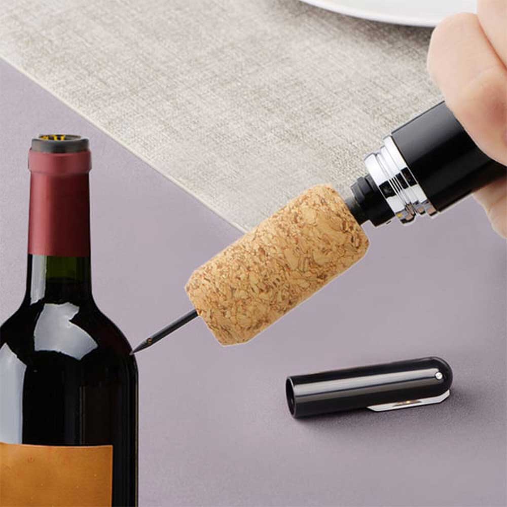 Wine Air Pressure Pump Bottle Opener Pen-shaped Corkscrew,Easy Cork Remover Tool