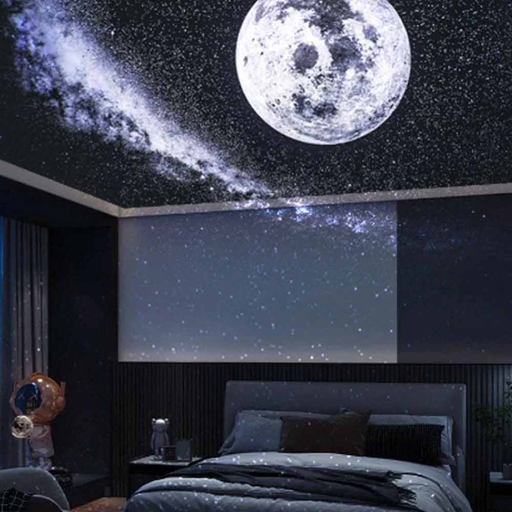 Rotating Galaxy Projector Lamp – USB Starry Sky Light for Car & Home Atmosphere