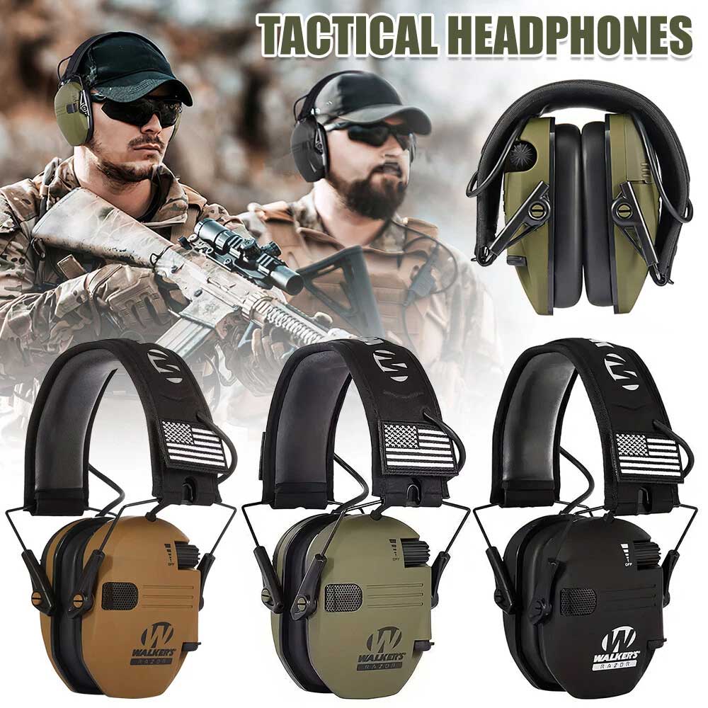 Walker's Electronic Earmuff Shooting Ear Protection Hearing Muff Slim Anti-noise