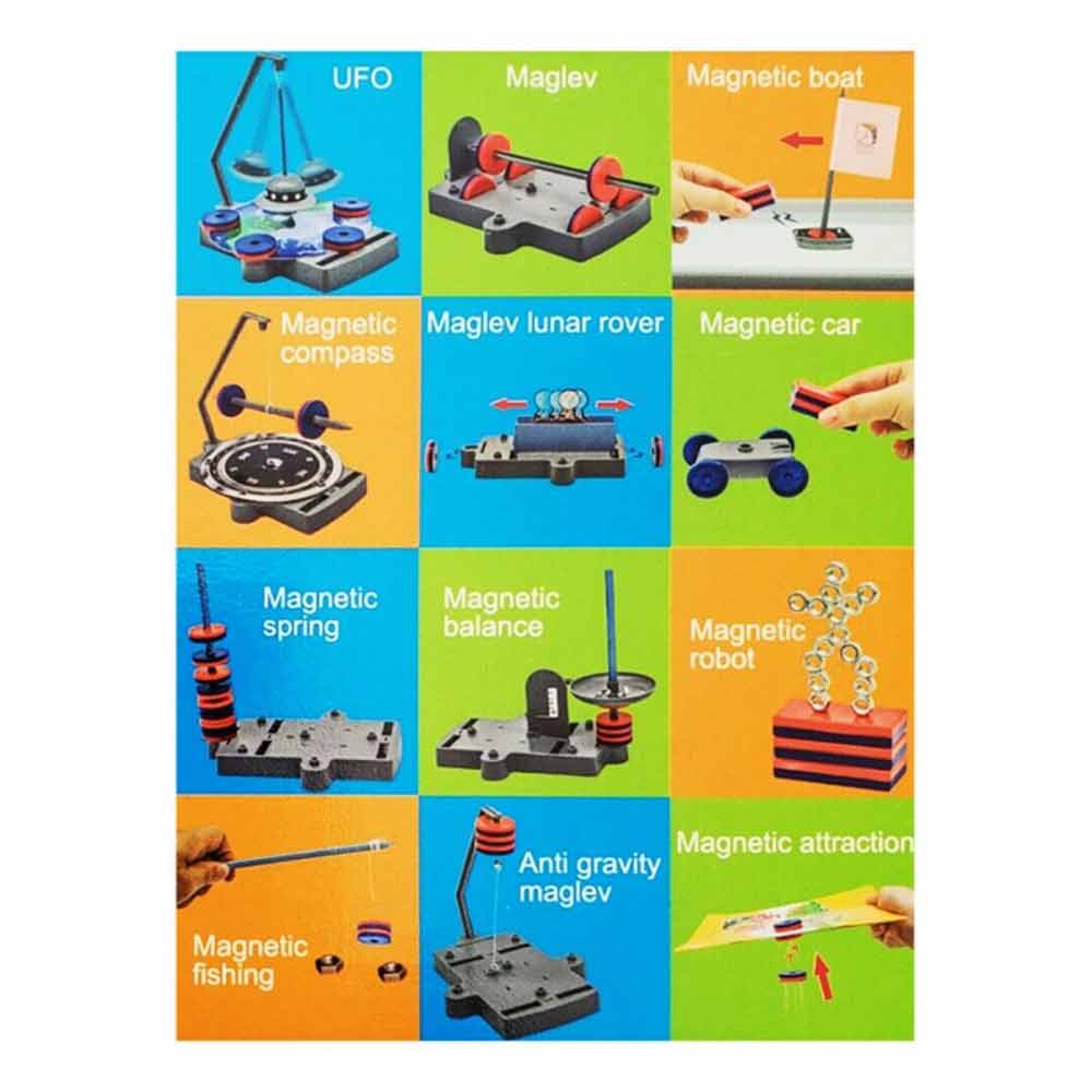 12 in 1 Magnet Science Kit, Experiment Fun Game Educational STEM kit for Kids