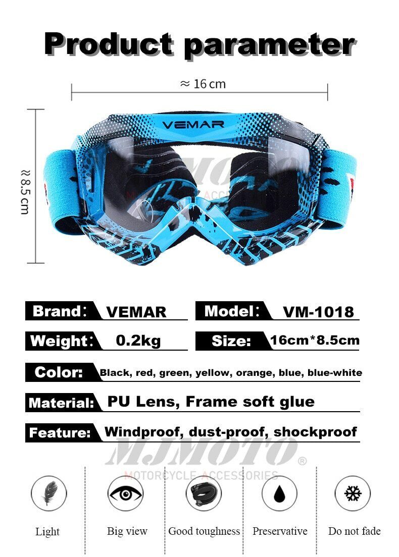 Children Motocross Racing goggles kids Motorbike Dirt Bike Ski Helmet Glasses