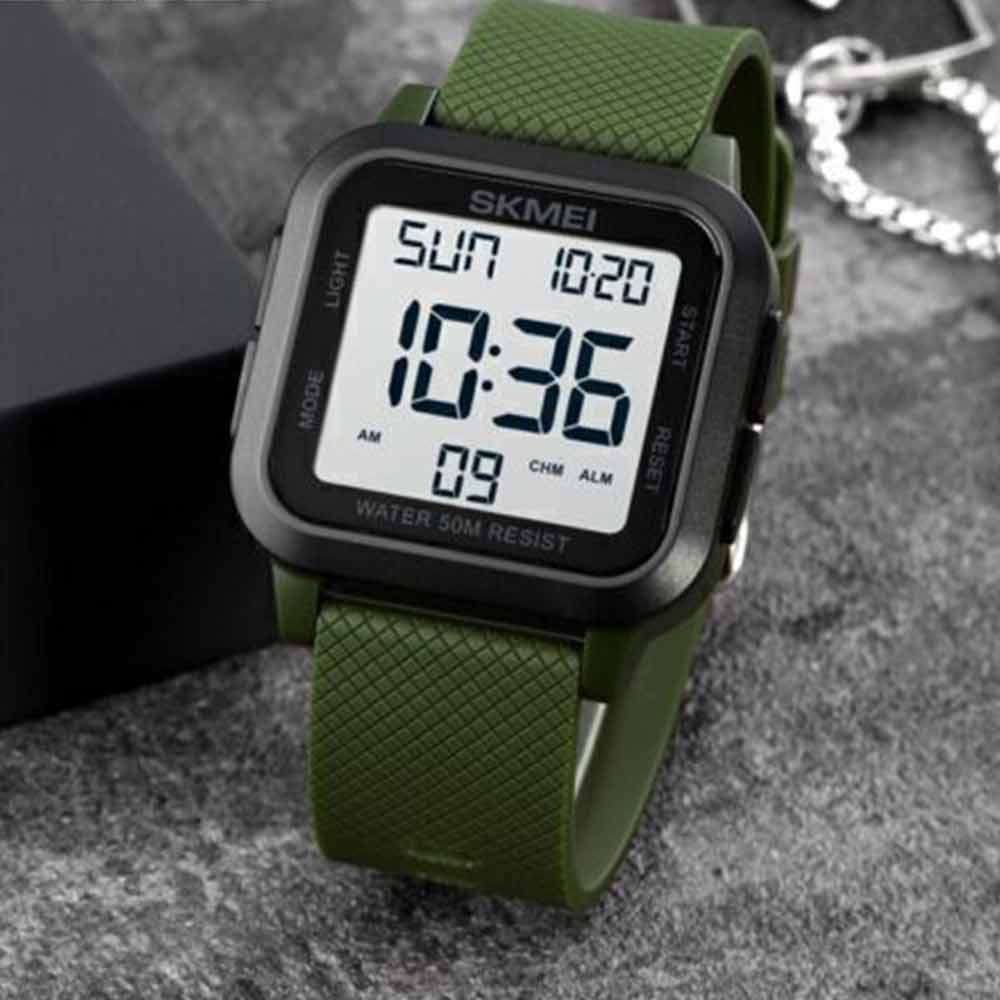 SKMEI-1894 Digital Mens Sports Watch Waterproof Resistant Casual MilitaryWatches