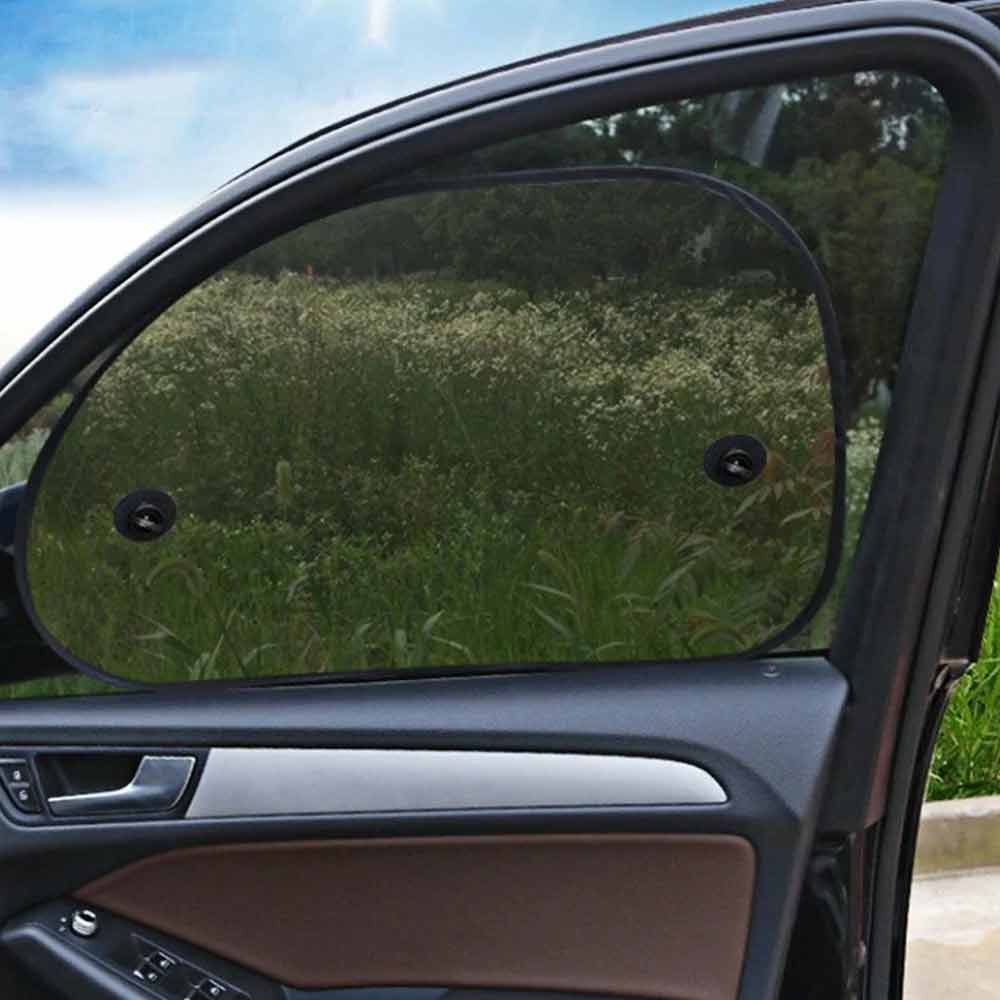 2-Piece Car Sun Shade Cover – Mesh Window Blind with Max UV Protection for Rear & Front Windows