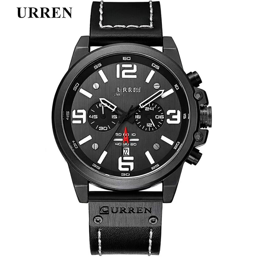 CURREN 8314 Men Military Sport Wristwatch Quartz Calendar Silicone Strap Casual Outdoor Watch