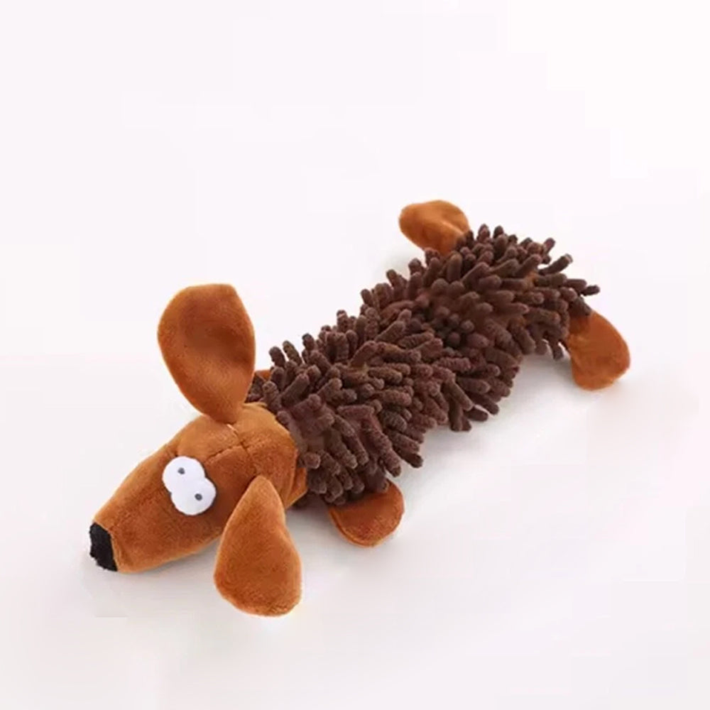 Squeaky Plush Dog Toy for Small Dogs & Puppies Cute Animal Shapes for Chewing & Interactive Play