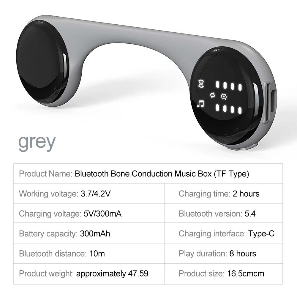 Under Pillow Sleep Speaker - Bone Conduction Wireless Speaker with 10 Sleep Sounds