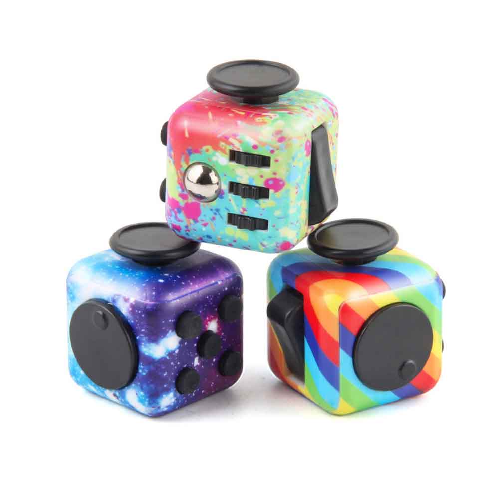 Fidget Cube Spinner – Stress Relief Finger Hand Magic Toy for Anxiety, ADHD, Adults & Teens