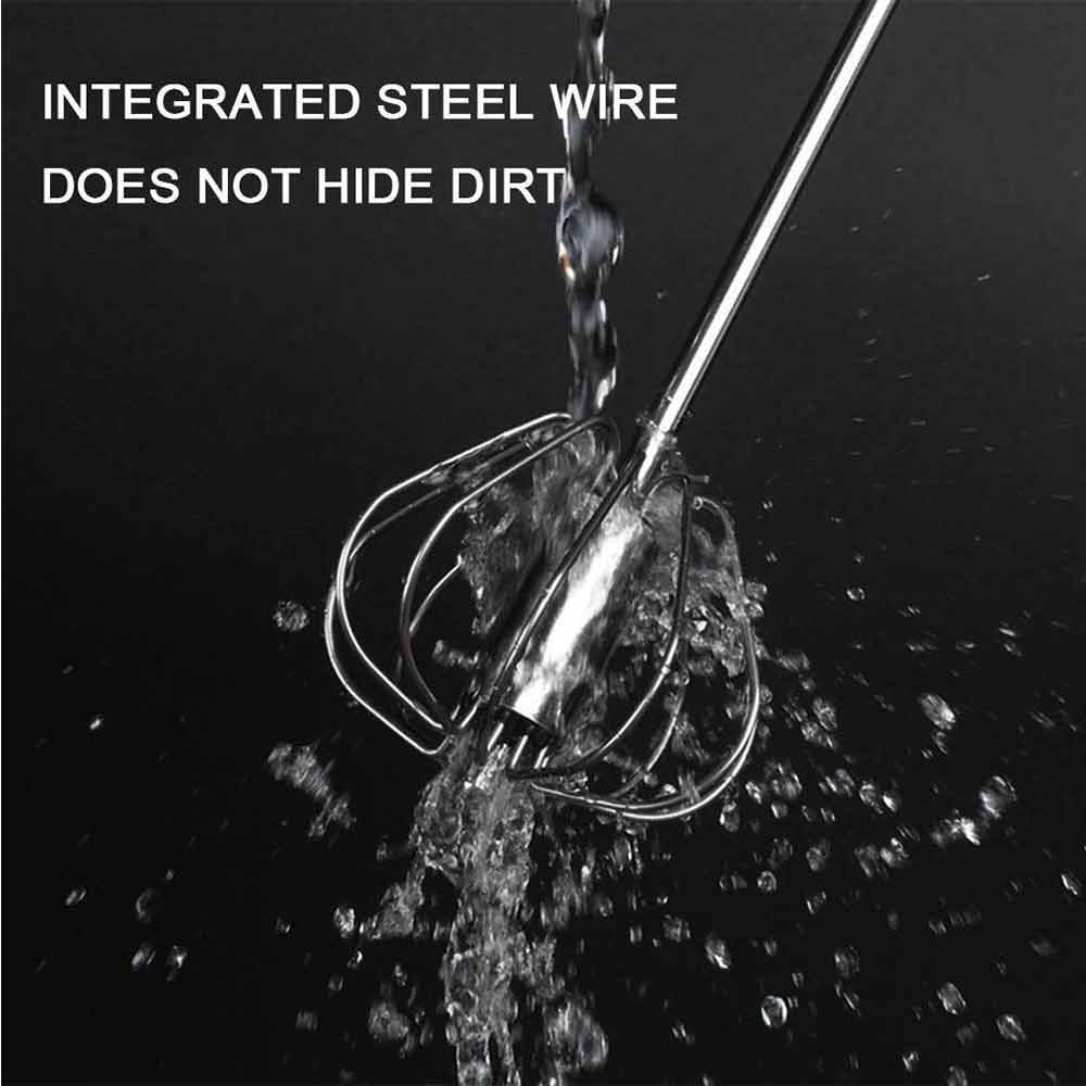 Semi Automatic Stainless Whisks Hand Push Egg Beater Milk Whip Mixer Easy Whisk
