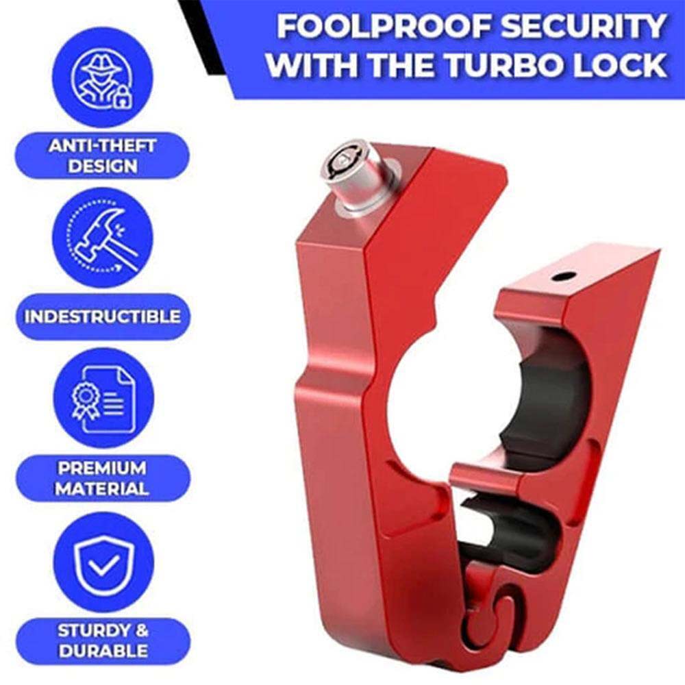 Motorbike Handlebar Throttle Grip Safety Lock Bike  Scooter Anti-Theft Brake