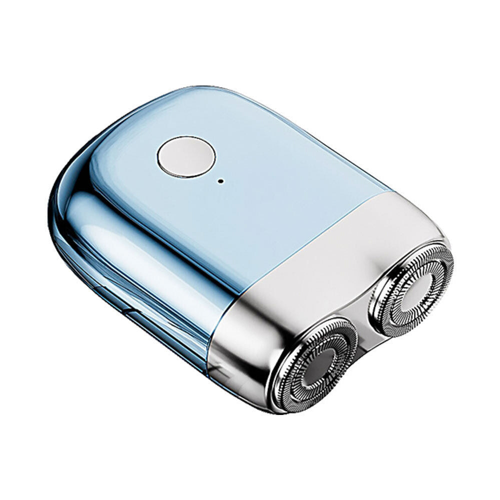 Waterproof USB Rechargeable Men's Shaver – Portable Double Head Electric Razor for Travel & Body Grooming