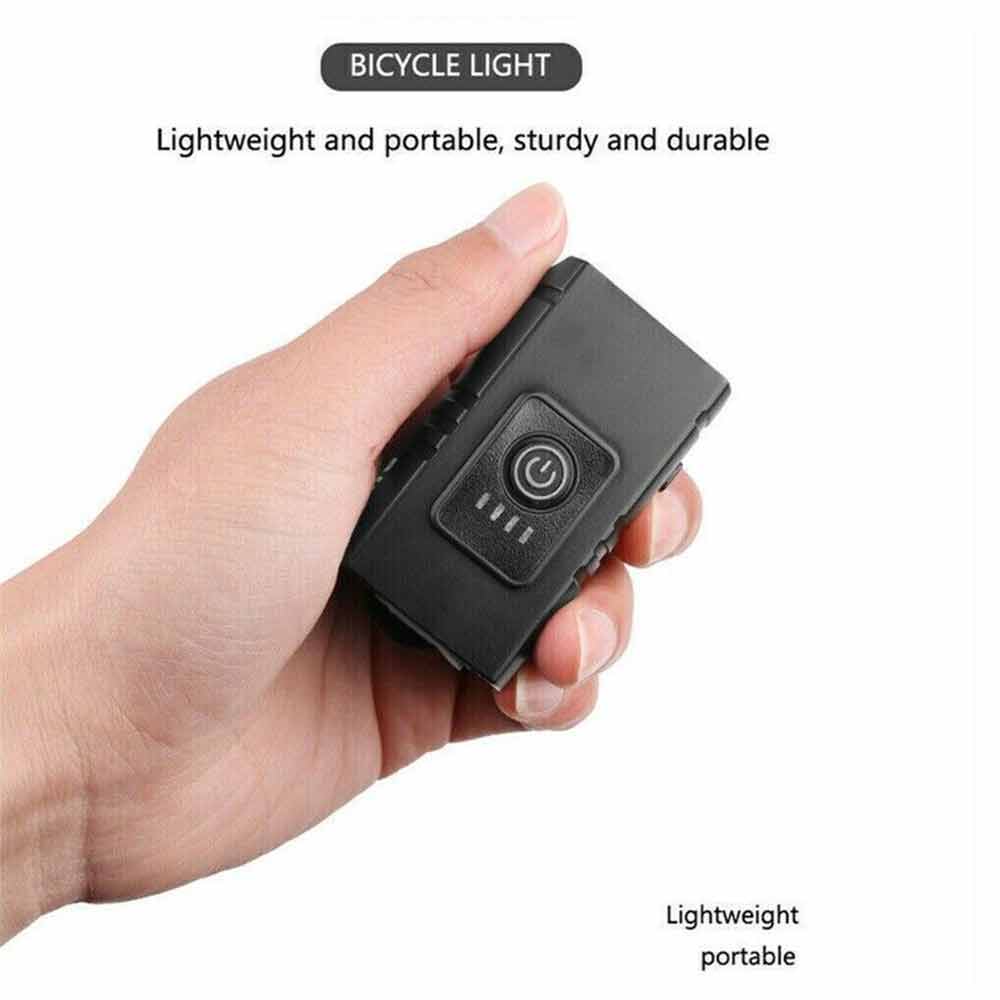 Rechargeable Bicycle Head Torch Front&Tail Kit Super Bright LED Mountain Bike Light