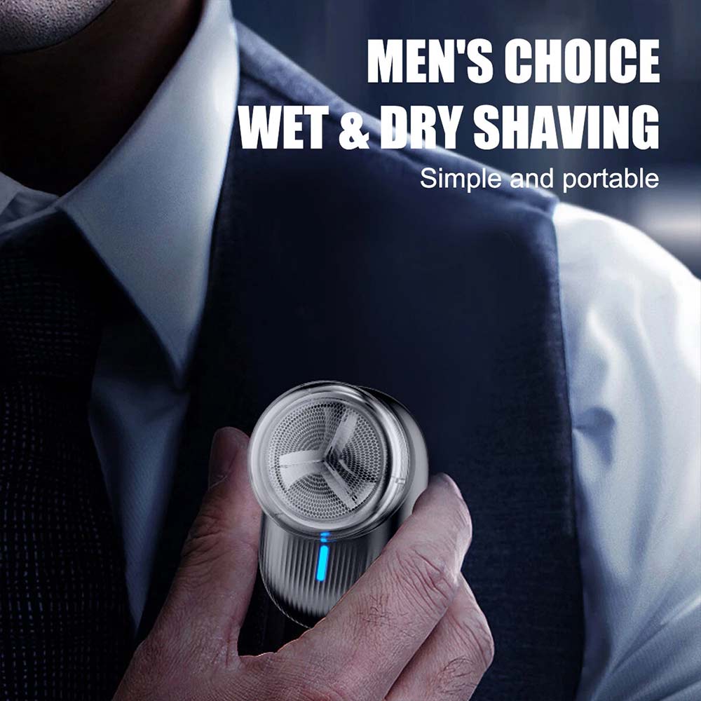 Mini Portable Electric Shaver - USB Rechargeable Travel Razor for Men & Women