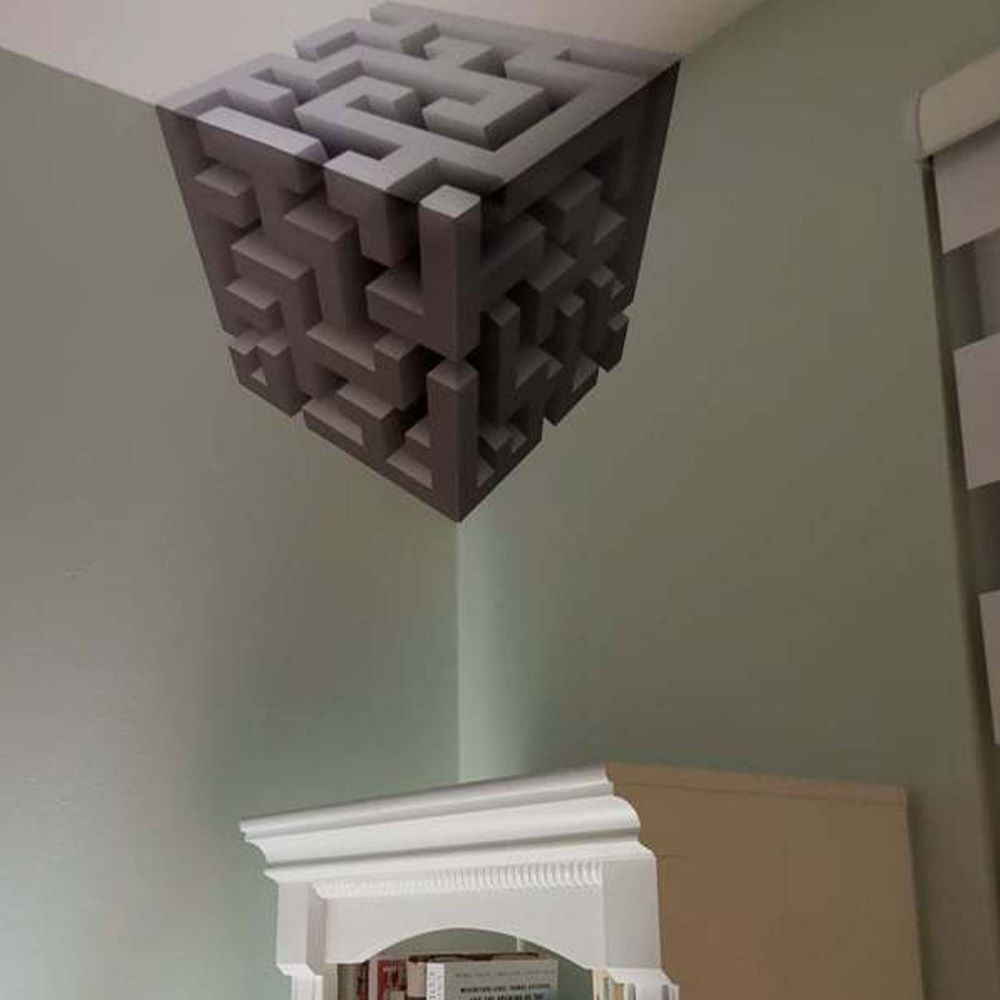 Irregular Illusion Wall Decals – 3D Corner Wall Decor for Modern Spaces