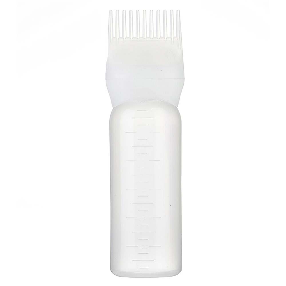 3pcs Root Comb Applicator Bottle with Graduated Scale Hairstyling Hairdressing