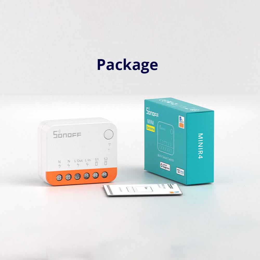 SONOFF MINIR4 10A Mini Wifi Wireless Smart Switch Timer for Alexa Google Home
