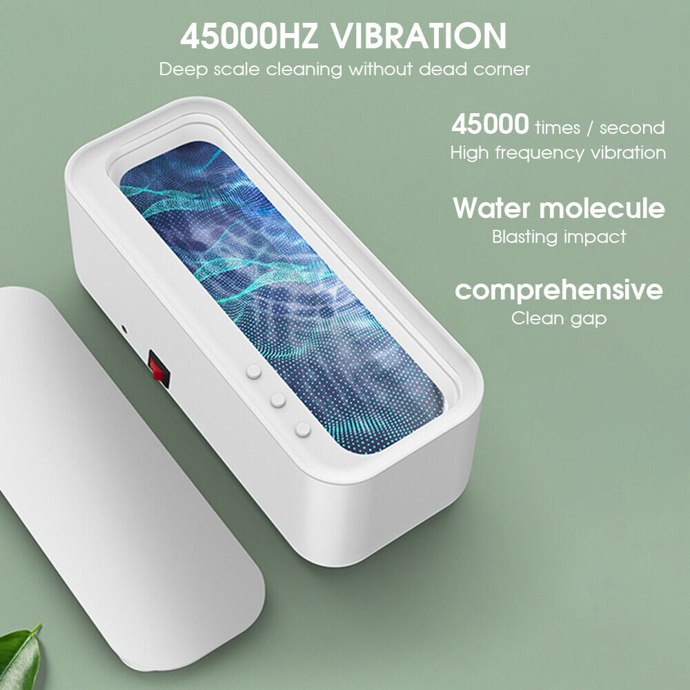 Ultrasonic Cleaner Steel Sonic Wave Tank Glasses Watch Jewellery Cleaning