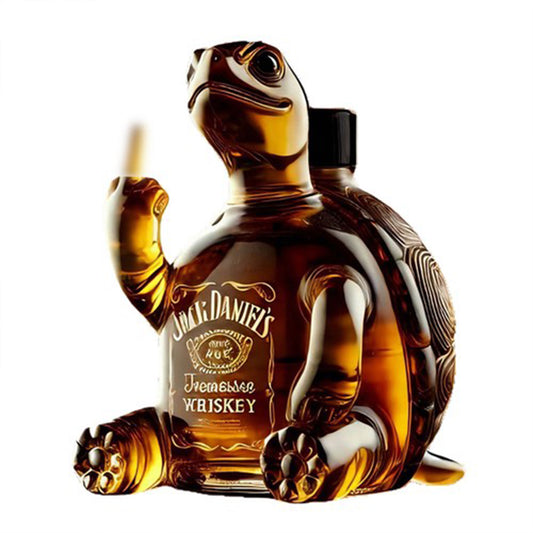 Turtle Whiskey Bottle 2025 - Unique Animal Glass Decanter Gift 350ml