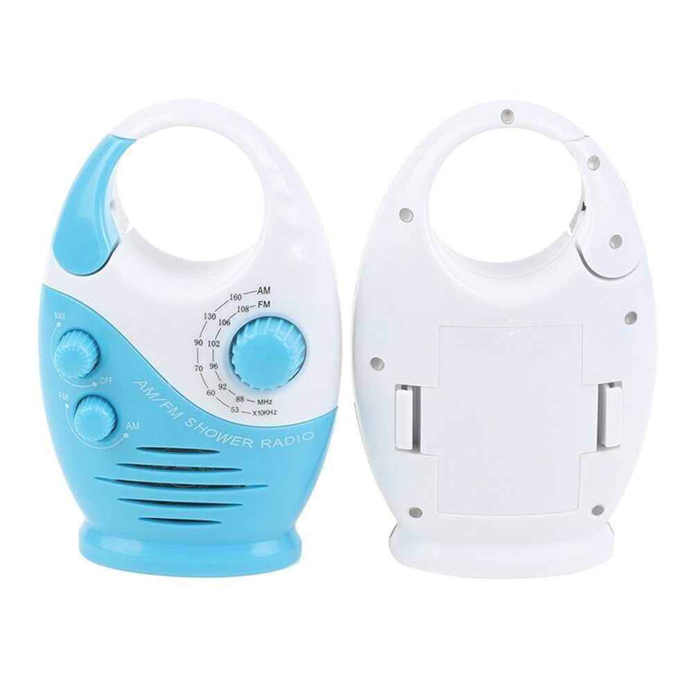 Waterproof Portable FM AM Radio Shower Music Hanging Radio Suit Bathroom Bath