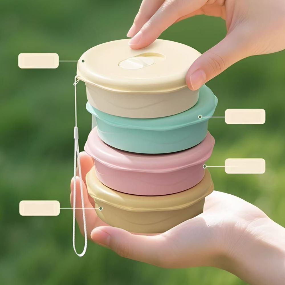 Collapsible Silicone Cup – Portable Folding Travel Cup for Camping Hiking