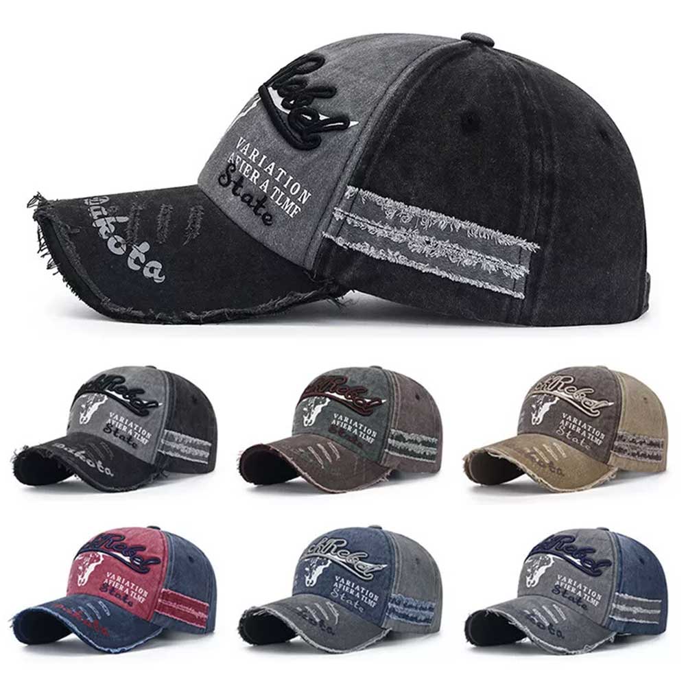 Trucker Baseball Cap Unisex Hip-hop Hat Sport Snapback Mens Adjustable Womens BLACK