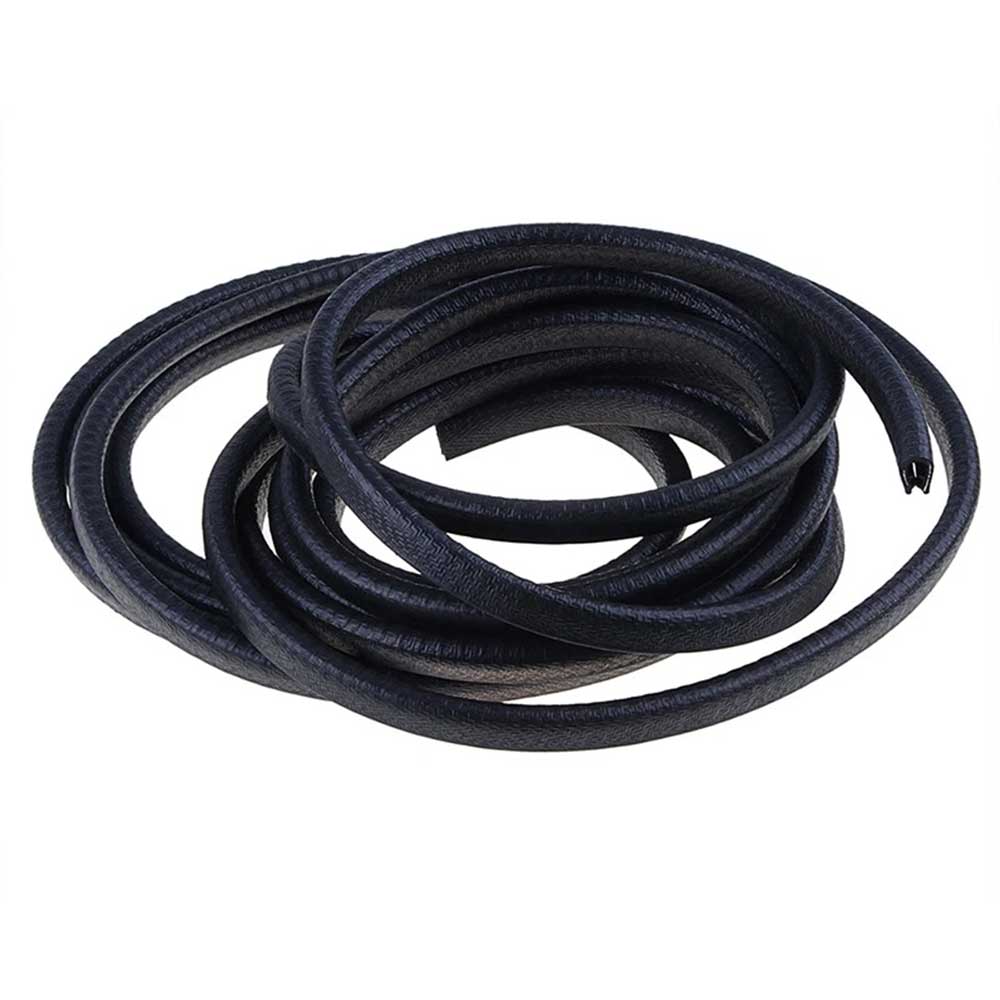 5M Car Door Edge Protector Strip - U-Shape Rubber Trim Guard Seal Black