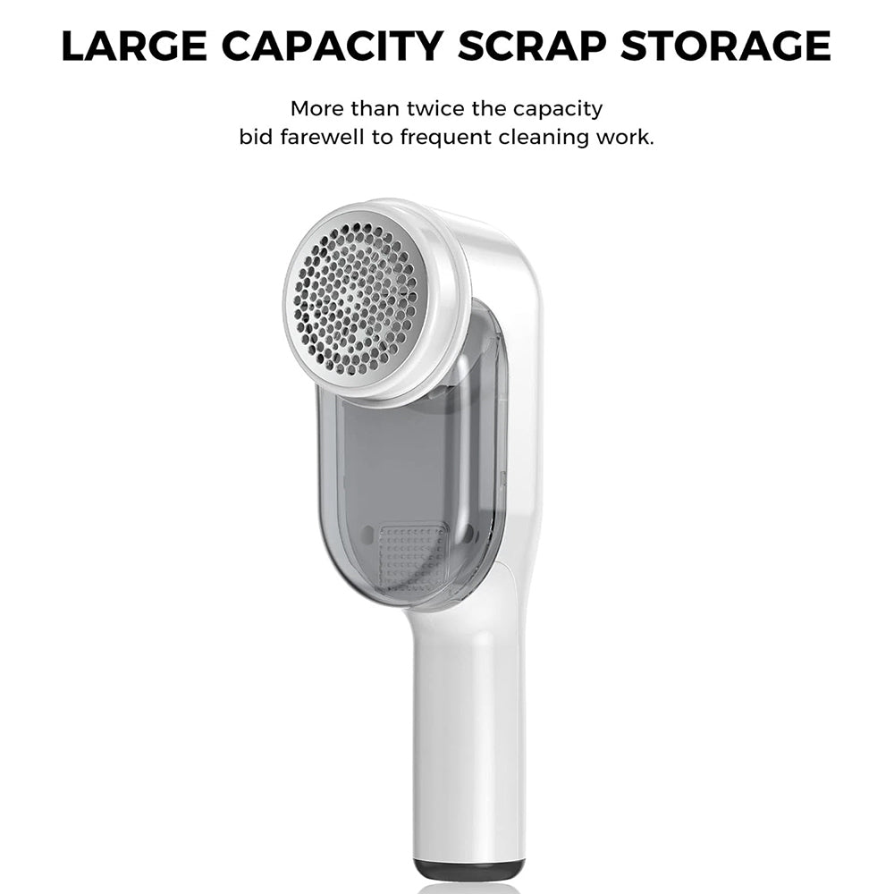 Electric Lint Remover - Clothes Bobble Fabric Shaver with LED Display, 6 Blades
