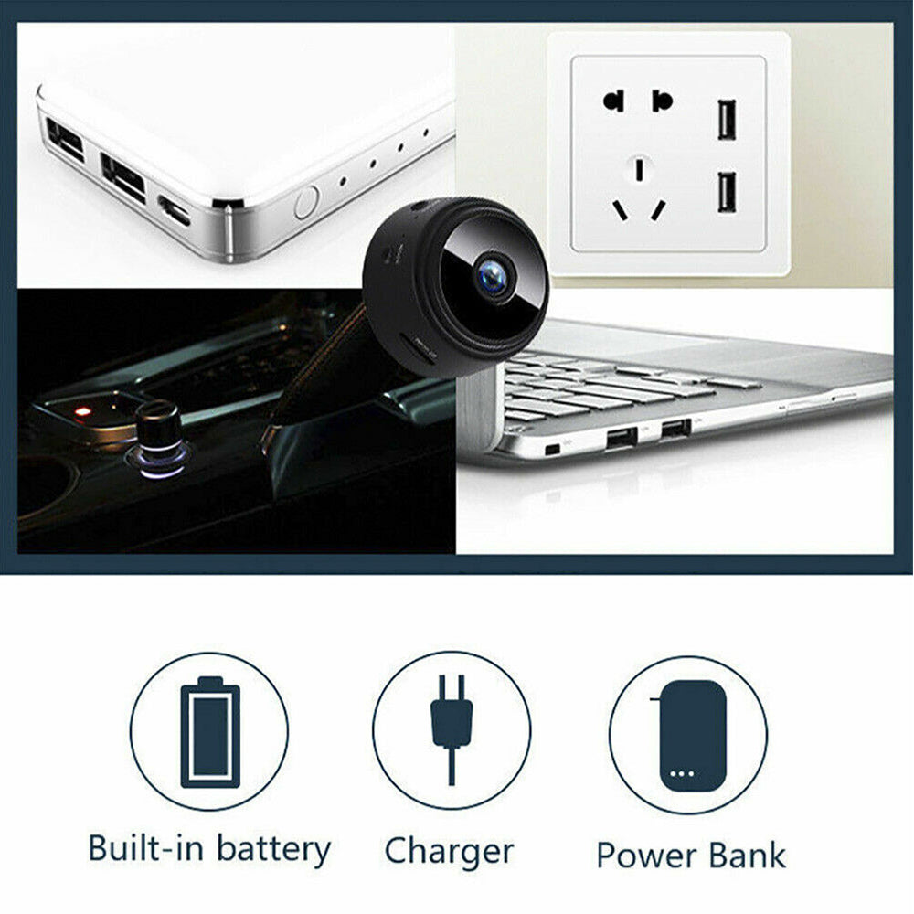 Mini Wifi Wireless IP Spy Hidden Camera 1080P HD Security Cam Network Monitor