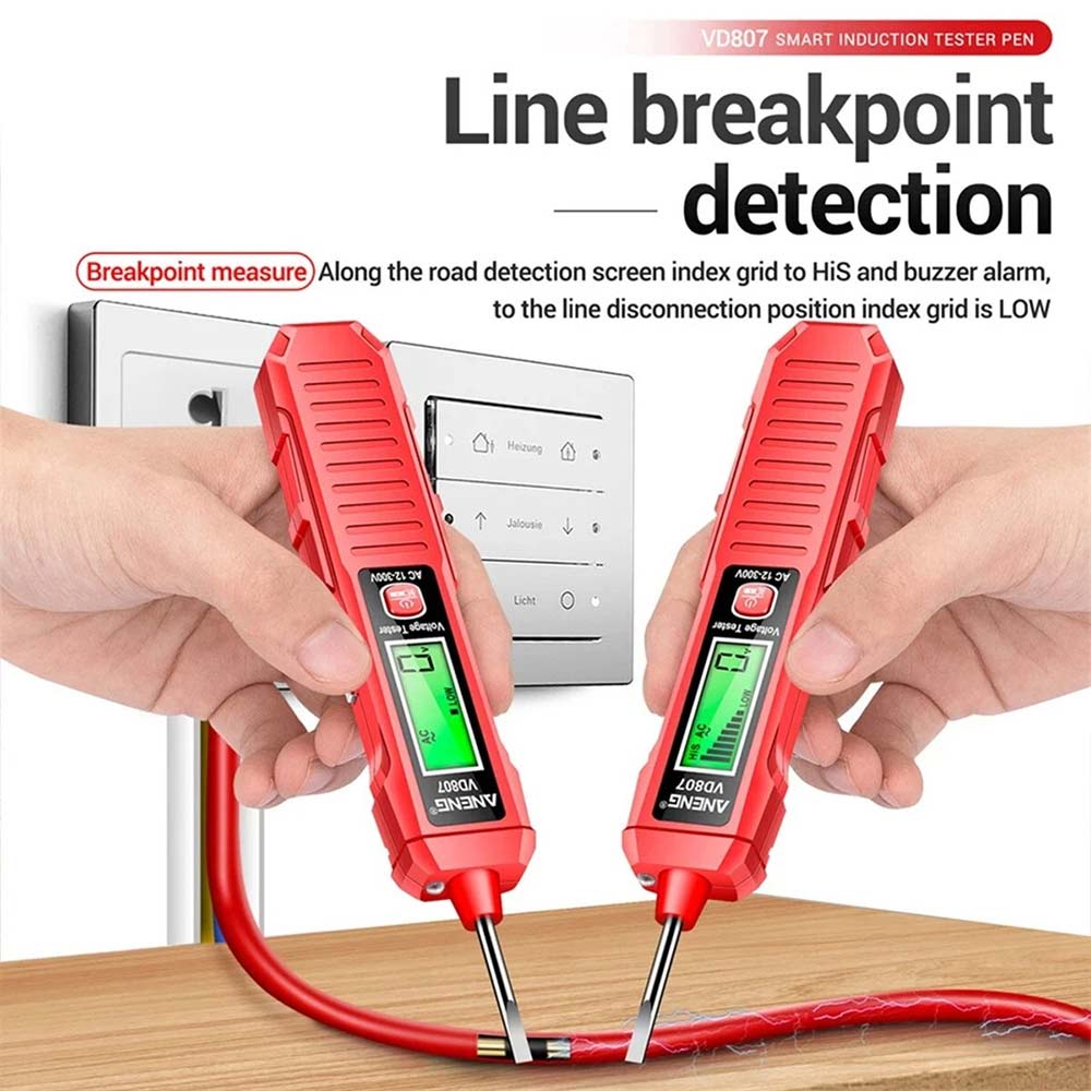 Non-Contact Voltage Tester Pen AC Sensor Power Alert 12-300V Electric Detector