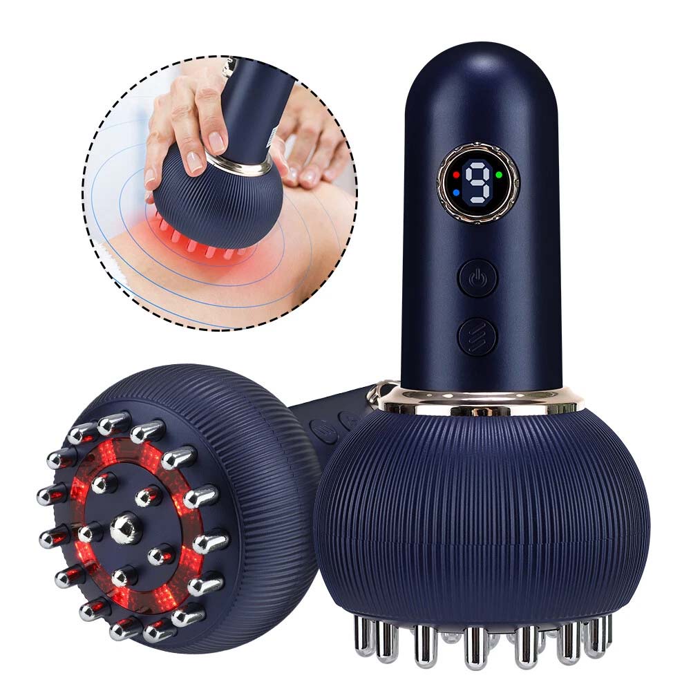 Electric Lymphatic Drainage Machine - Meridian Body Massage Brush with Microcurrent