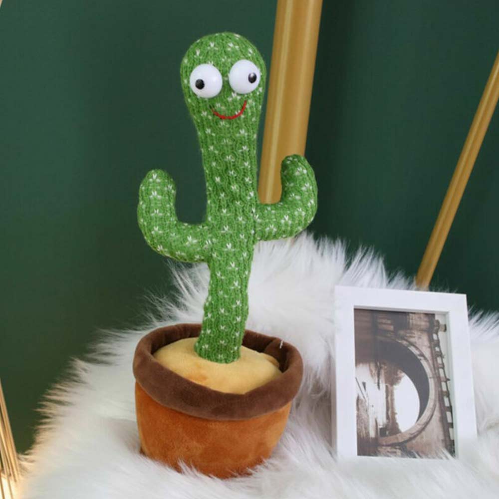 Talking Toy Dancing Cactus Doll Speak Talk Sound Record Repeat Kawaii Cactus Toy