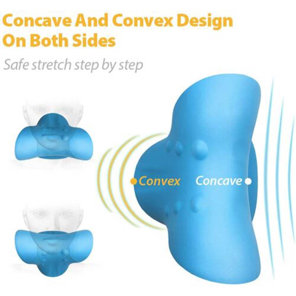 Neck Traction Pillow Cloud Shape Neck Stretcher Cervical Massage Pain Relief
