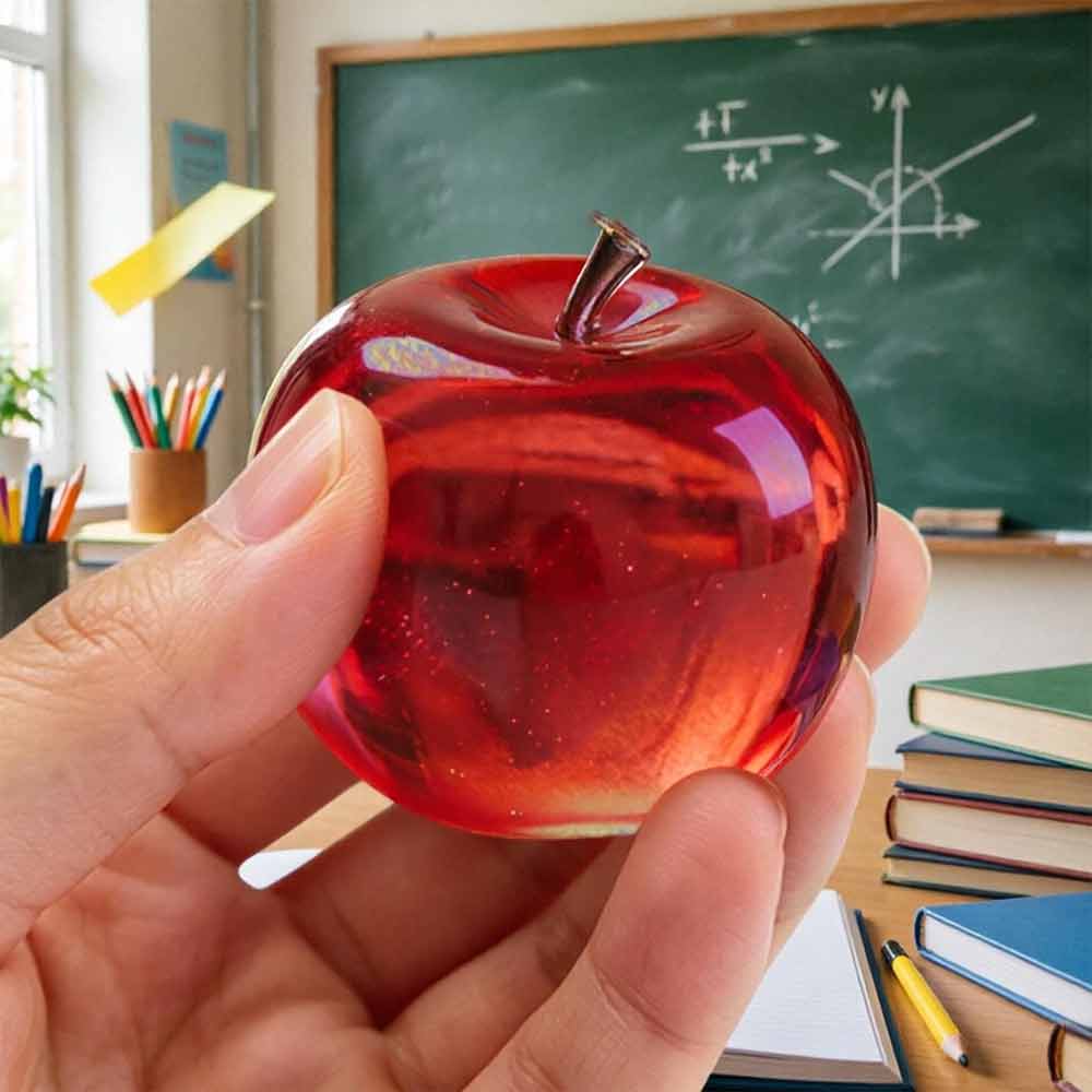 Apple Squishy Stress Ball – Red Fruit Fidget Sensory Toy for ADHD Anxiety