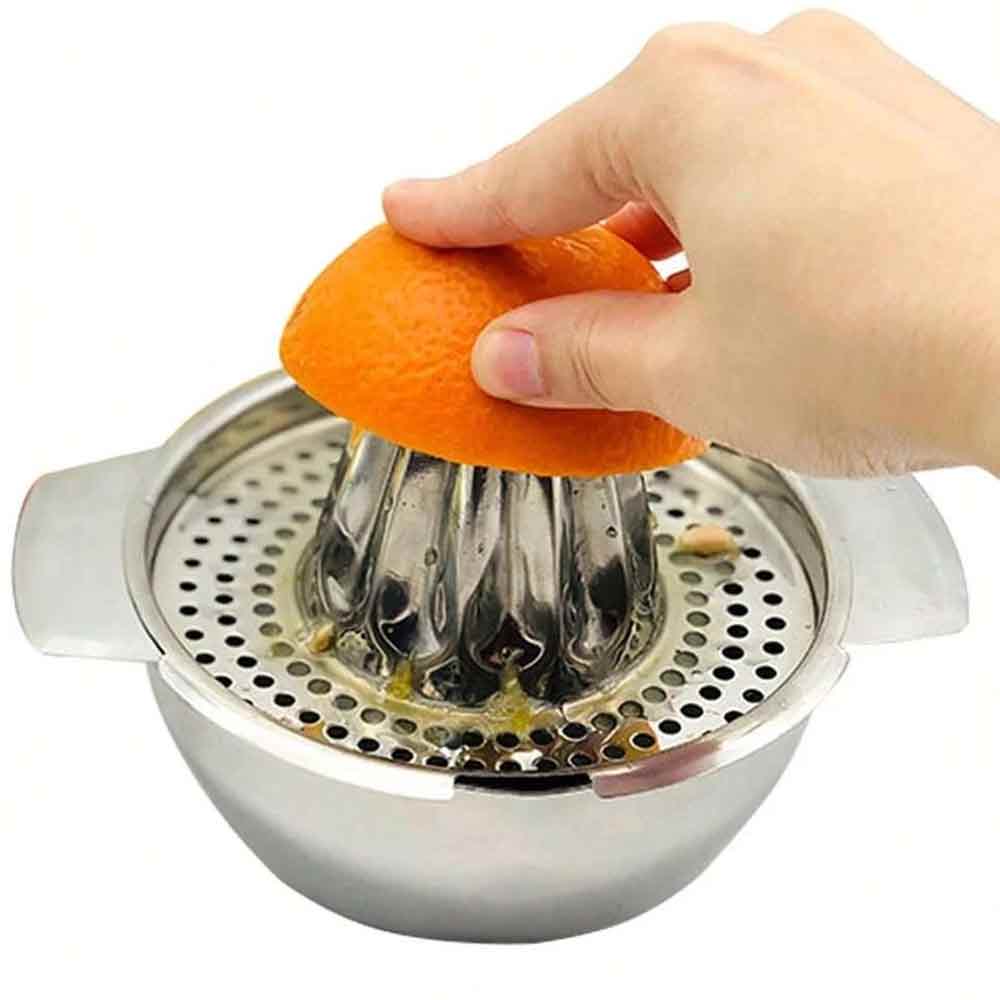Heavy Duty 304 Stainless Steel Citrus Juicer – Manual Lemon & Orange Squeezer, 12cm