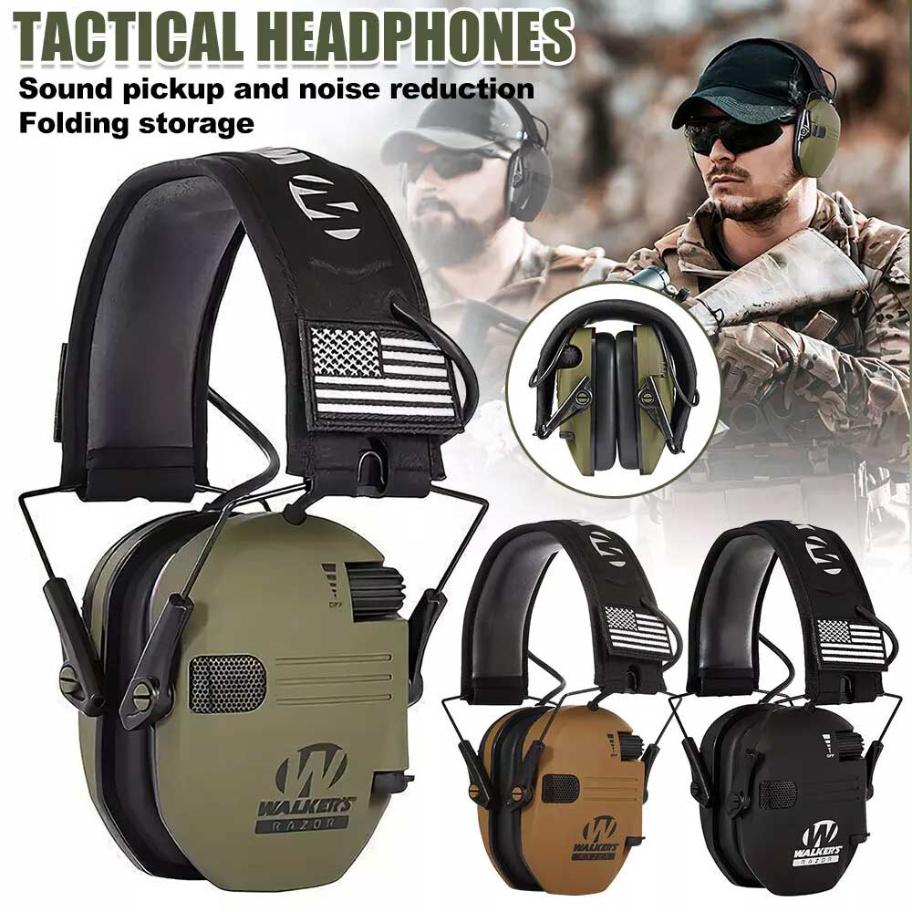 Walker's Electronic Earmuff Shooting Ear Protection Hearing Muff Slim Anti-noise
