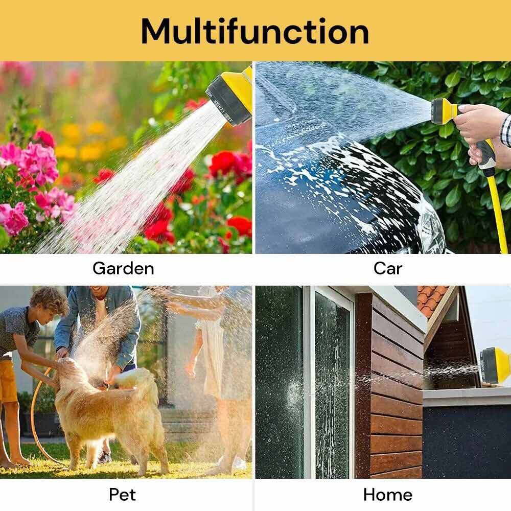 10 Functions Hose Sprayer Nozzle Watering Car Washing Tool Garden Spray Gun