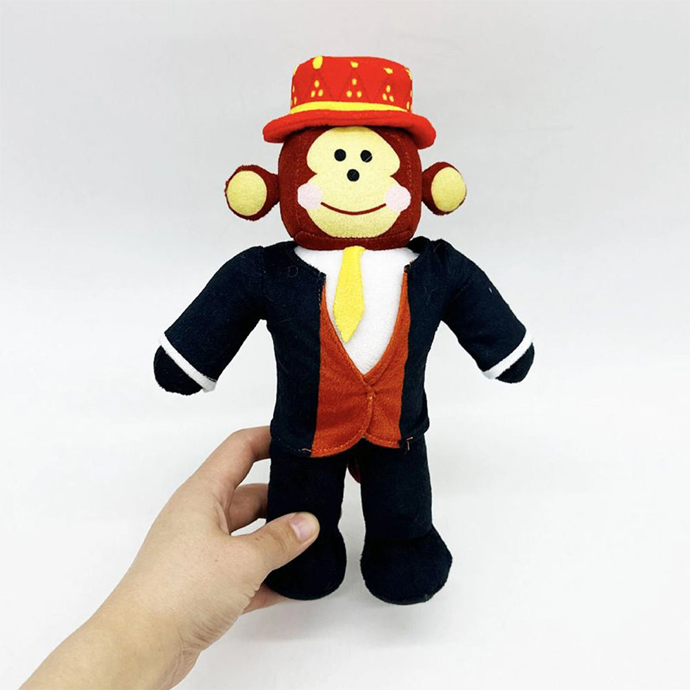 Steal A Brainrot Monkey Plush Toy Funny Cartoon Stuffed Animal Doll Plush for Play & Display