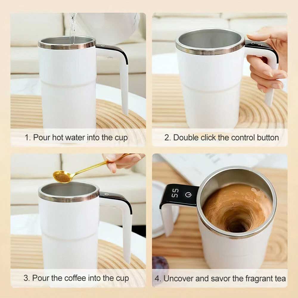 Self Stirring Mug Cup Auto Mixing Stir Coffee Milk Tea Beer Automatic Electric