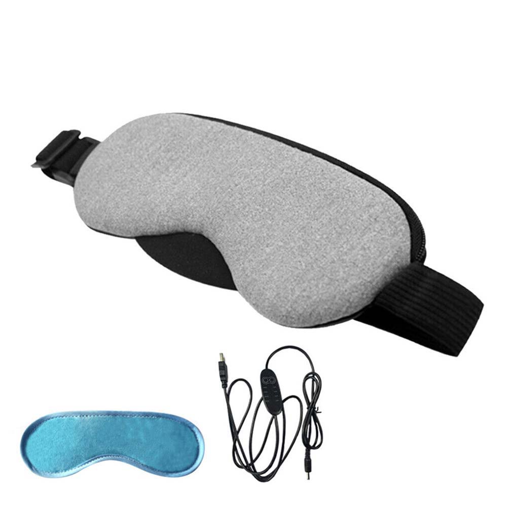 USB Heated Eye Mask Warm Steam Dry Eye Mask Electric Temperature Heating