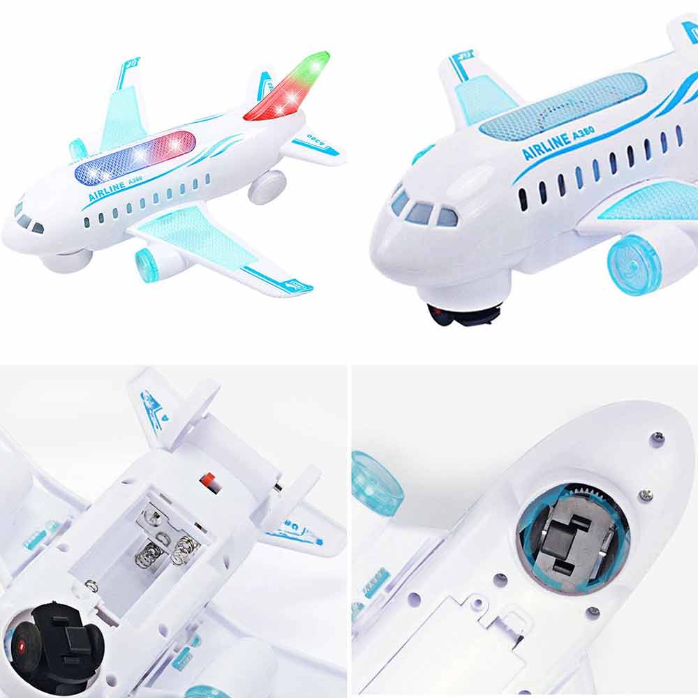 Simulation Plane Toy Models Kids Airplane Model Toy with Music Sounds Kids Gift